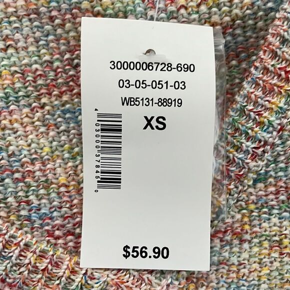 Ricki's V-Neck Curved Hem Pullover Sweater Space Dye Color Size Extra Small - Picture 10 of 15